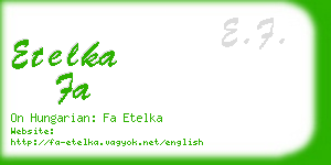 etelka fa business card